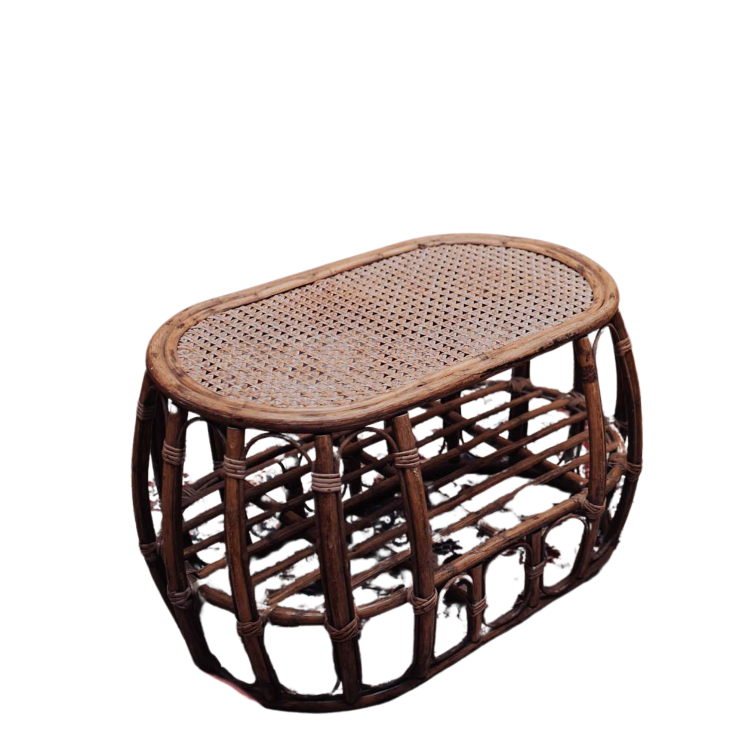 Table Basse Rotin Fonce Christian