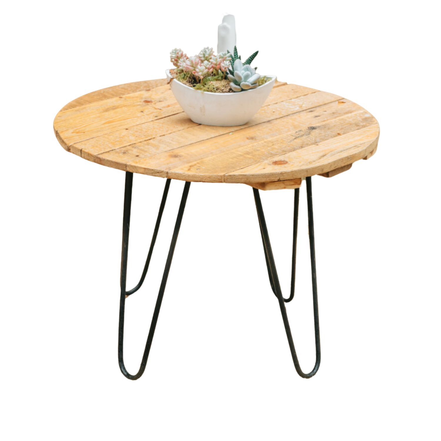 Table Basse Ronde Artisanale 3
