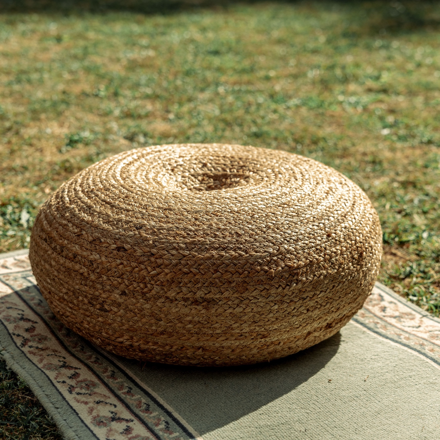Pouf Osier Boule 2