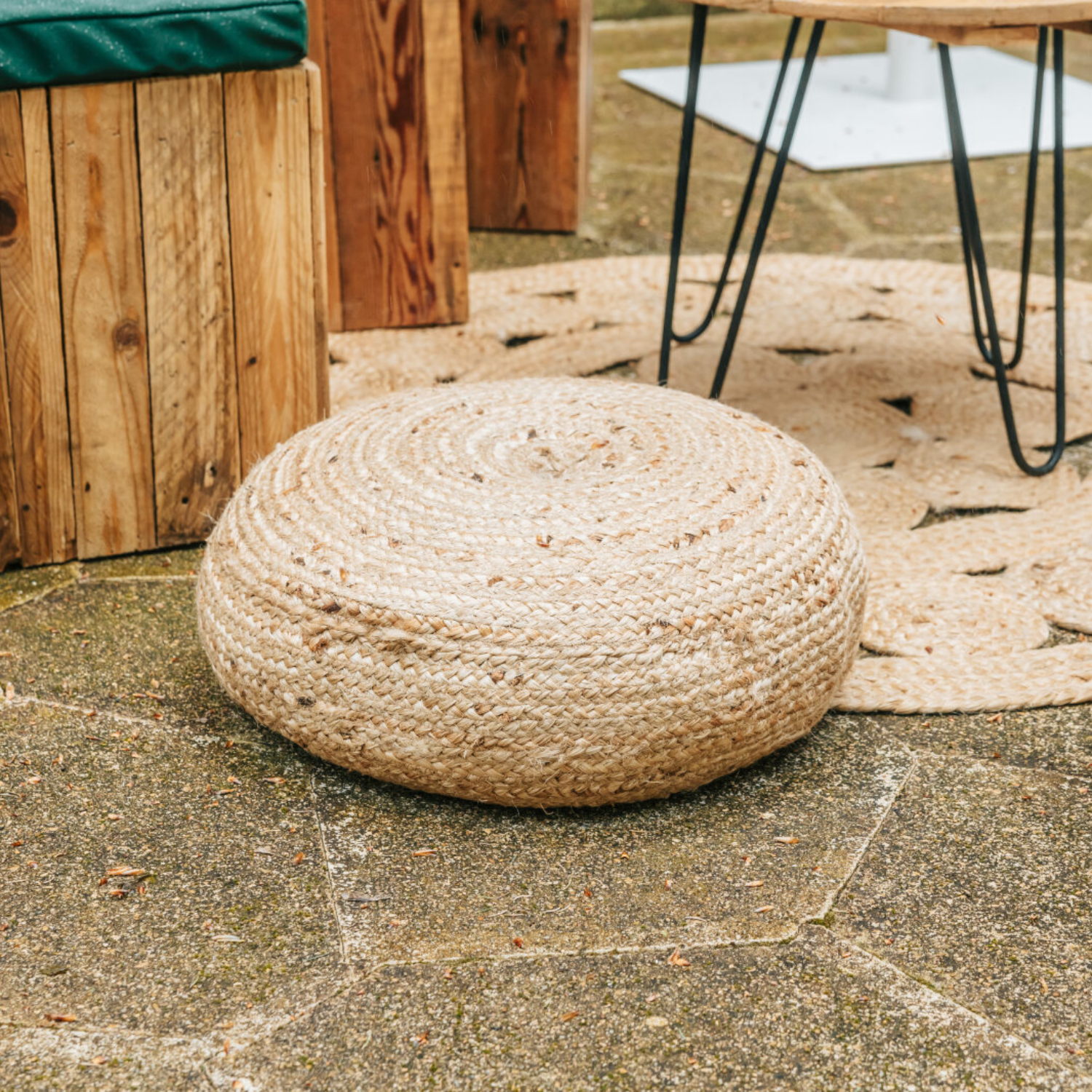 Pouf Osier Boule