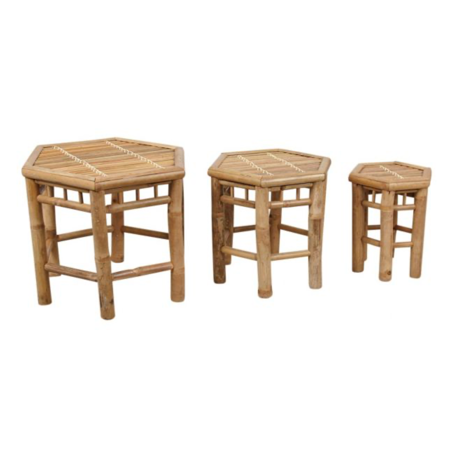 Table Basse Gigogne En Bambou