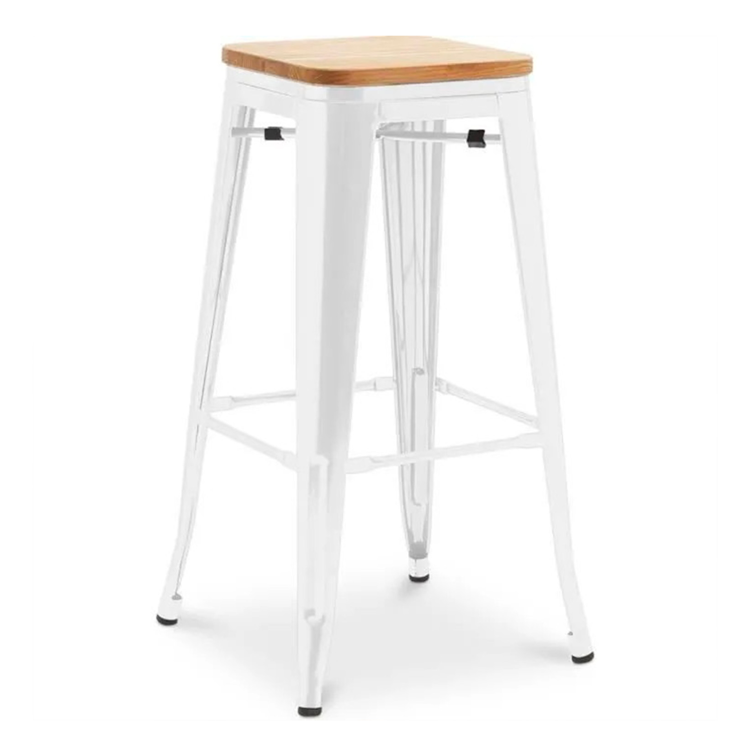 Mange Debout Blanc Et Bois