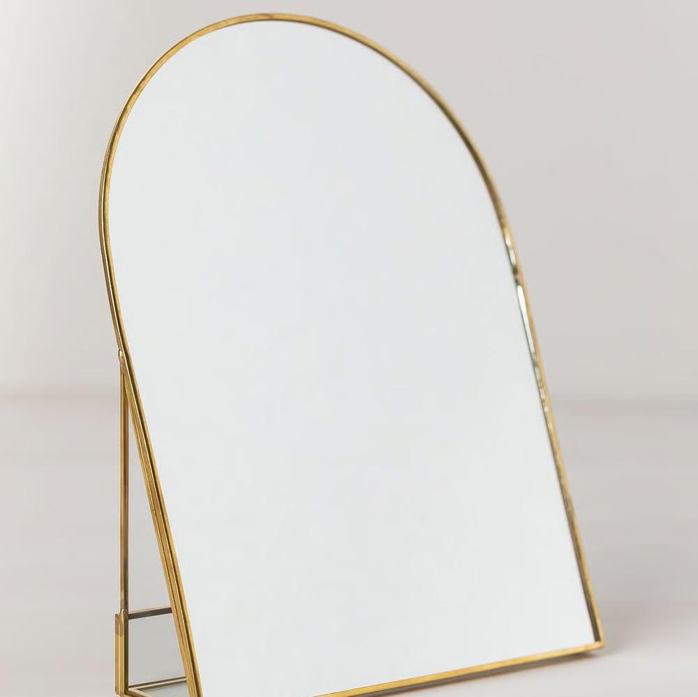 Miroir De Table En Metal Lisbeth0 Carre