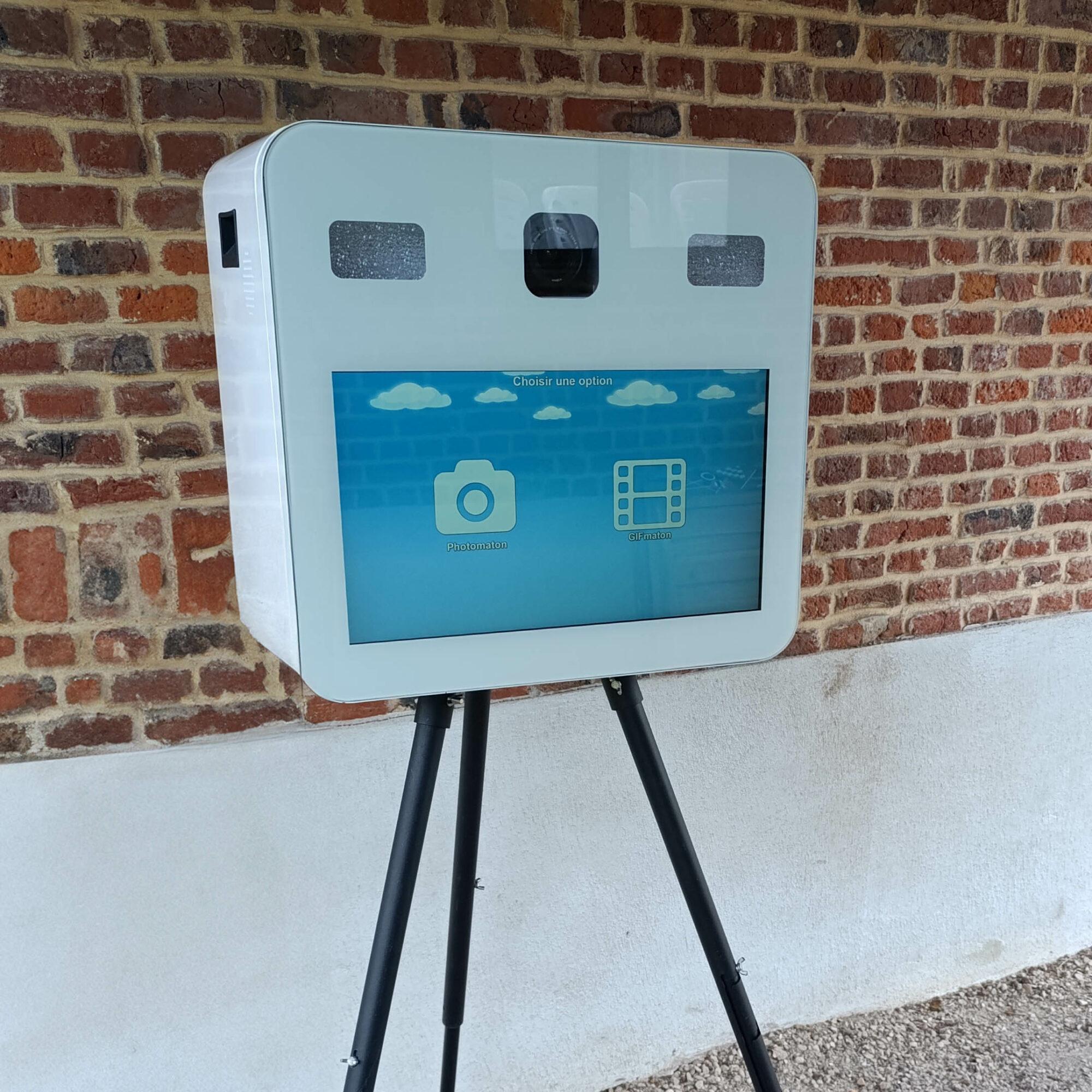 2 Borne Photo Blanc Classique