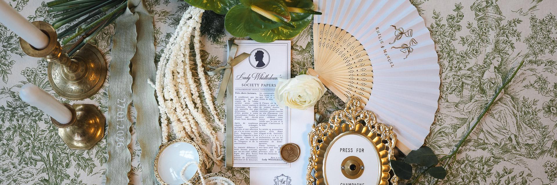 La splendeur des noces en vert